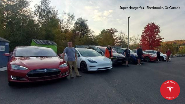 Inauguration Supercharger V3 de Sherbrooke.
